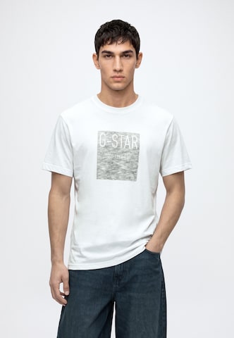 T-Shirt 'Inside Out' G-STAR en blanc : devant