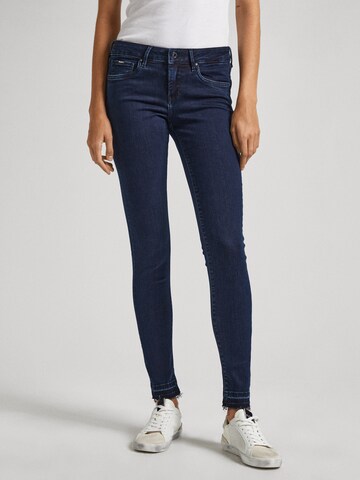 Pepe Jeans Скинни Джинсы в Синий: спереди