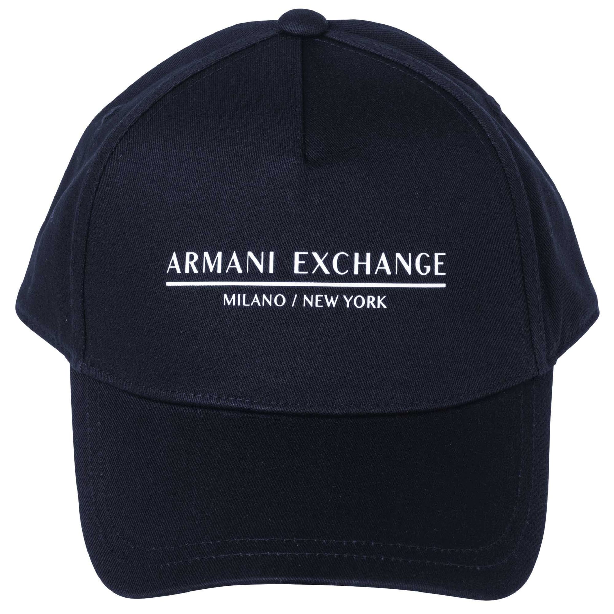 Cappello da baseball di ARMANI EXCHANGE in blu: frontale
