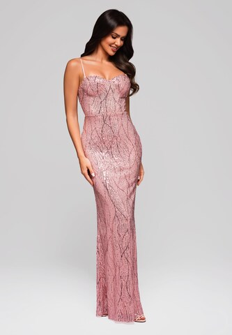 Ombre Avondjurk in Roze