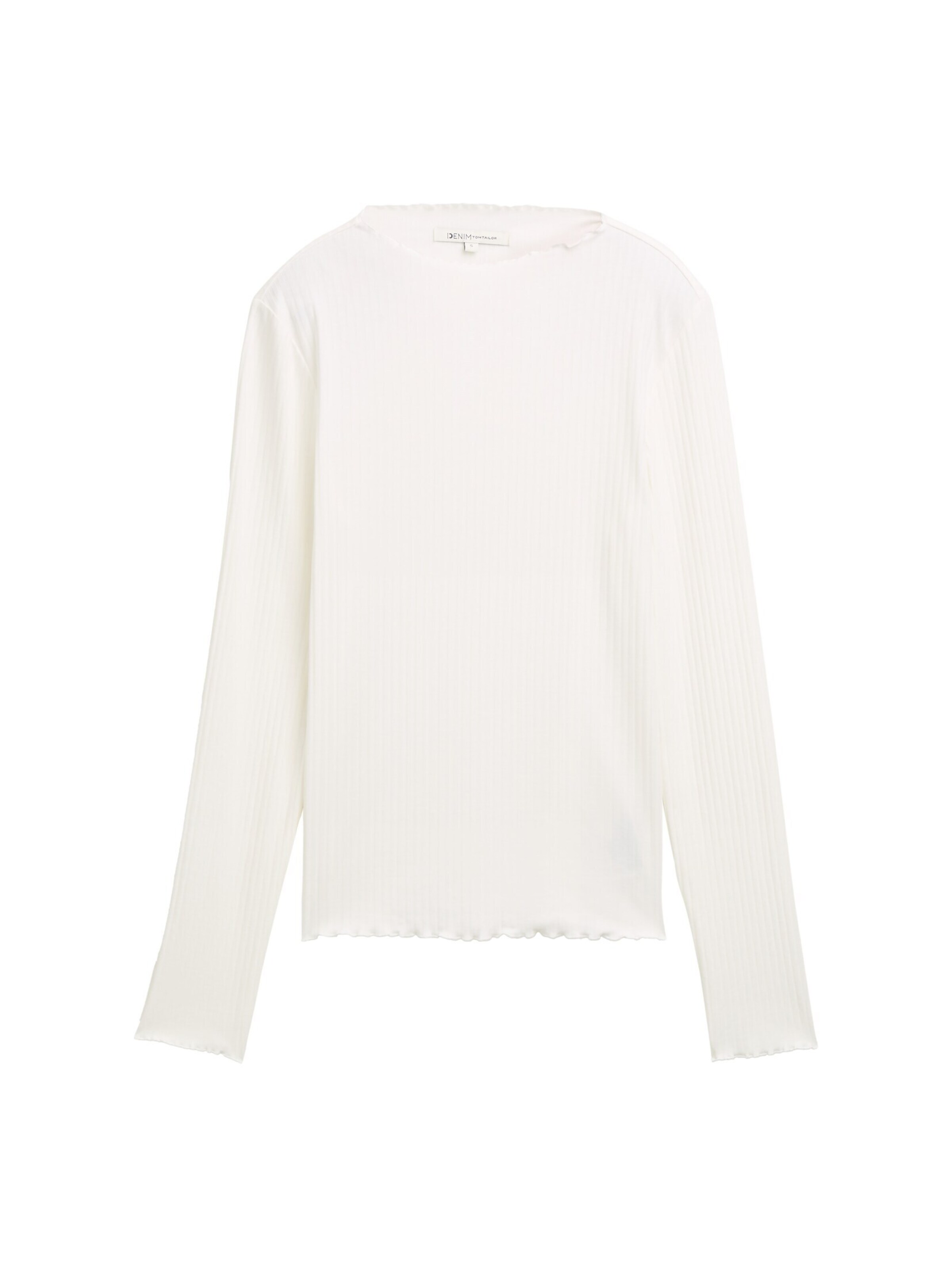 TOM TAILOR DENIM Shirt in White: front