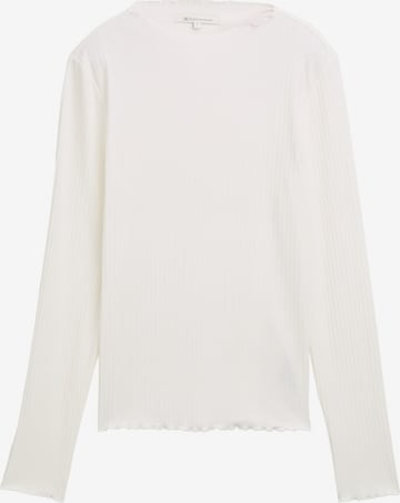 TOM TAILOR DENIM Shirt in Weiß: Vorderseite