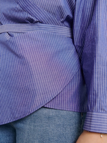 Camicia da donna 'Nena' di Guido Maria Kretschmer Curvy in blu