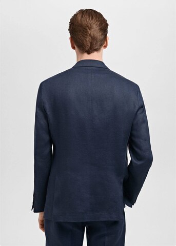 MANGO MAN Slim fit Suit Jacket 'Amalfi' in Blue