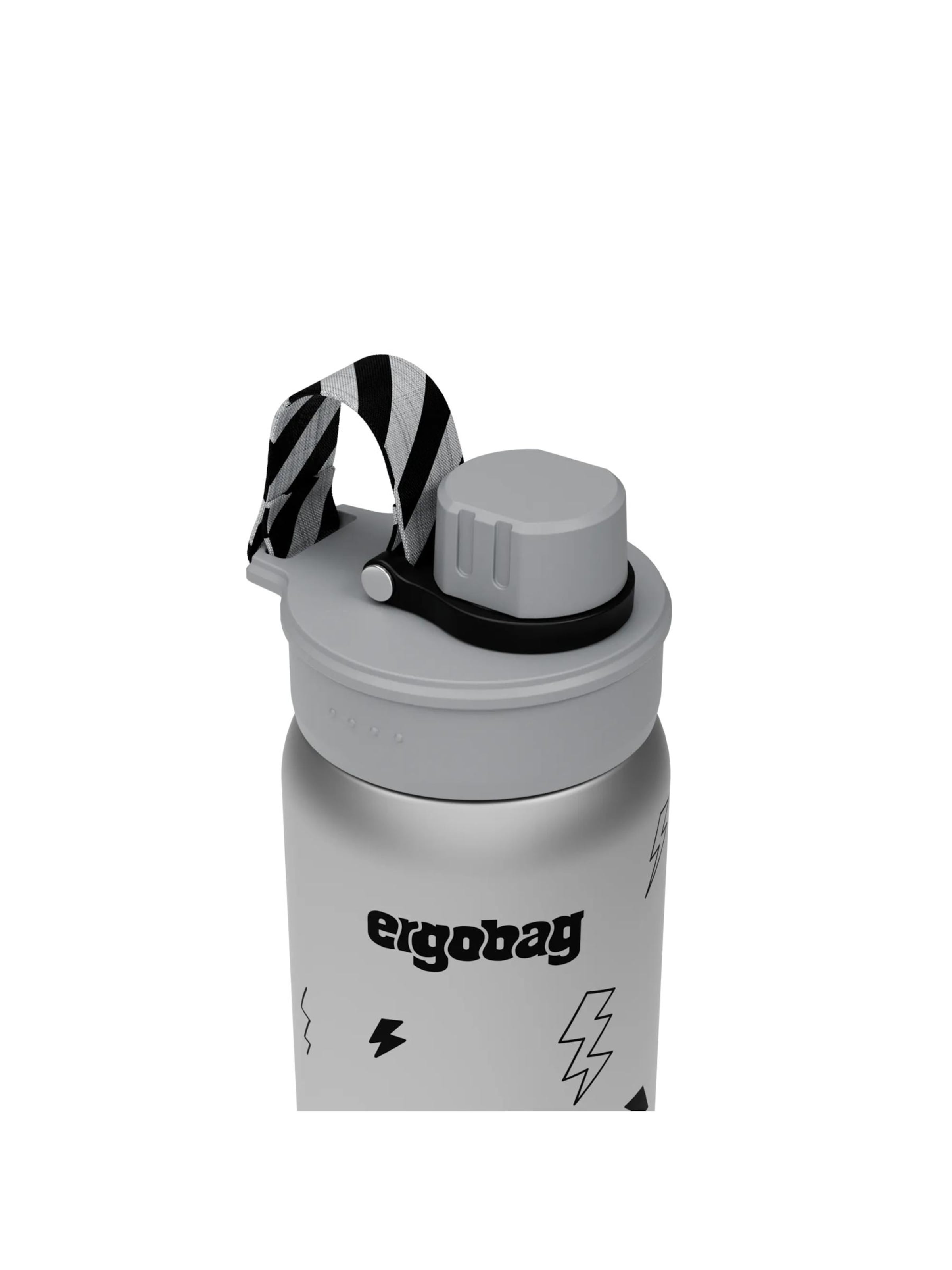 ergobag Drinking Bottle 'Trinkflasche Edelstahl Trinkflasche' in Black
