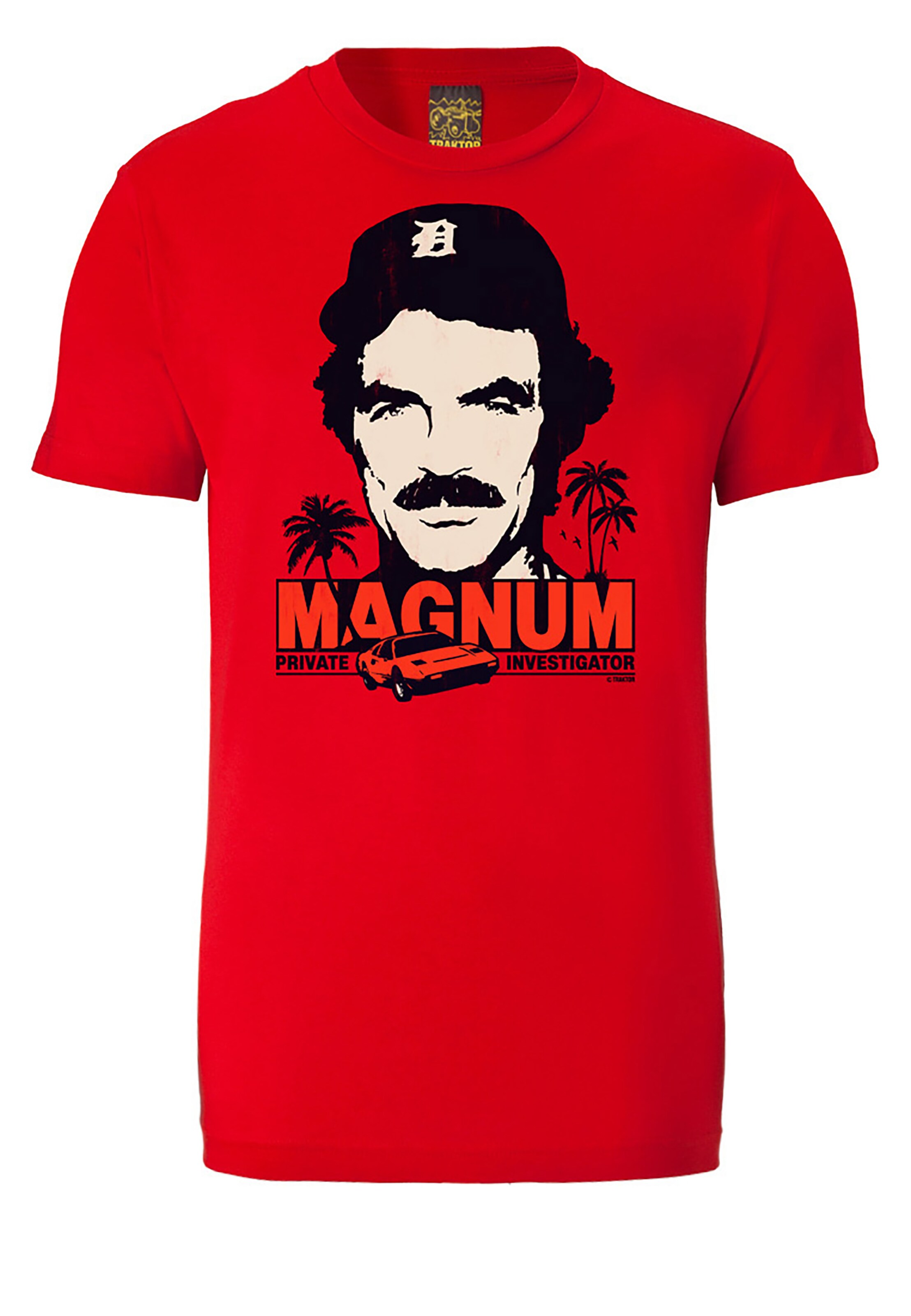 LOGOSHIRT Shirt 'Magnum' in Rood: voorkant