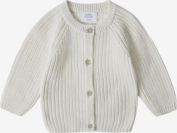 Stellou & Friends Knit cardigan in White: front