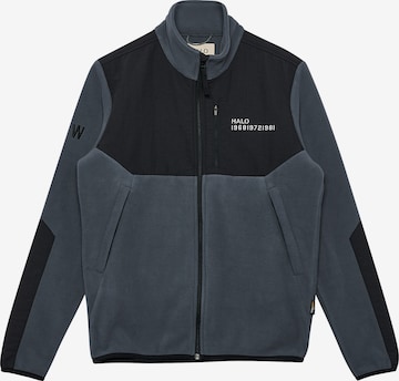 HALO Fleecejacke in Grau: Vorderseite