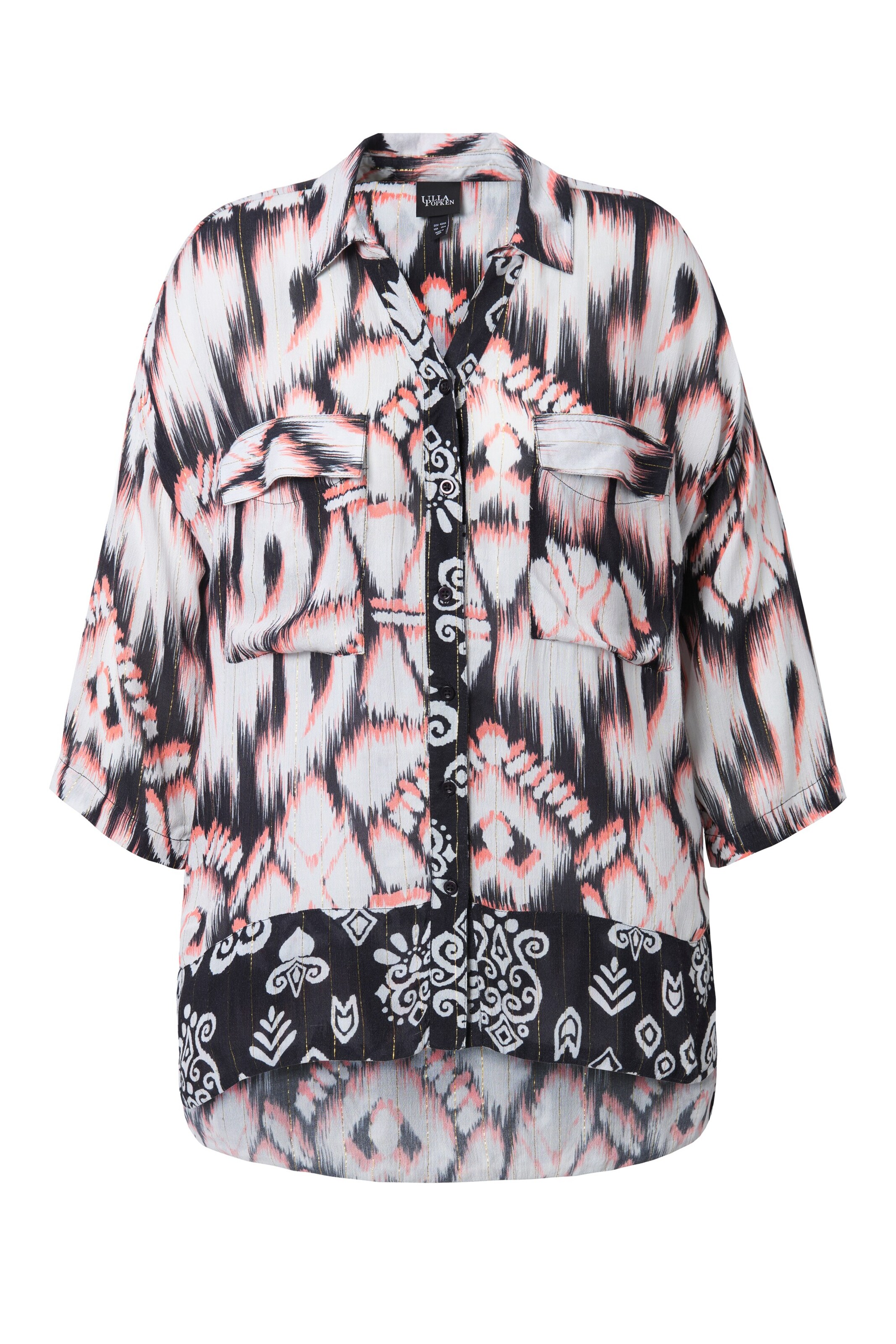 Ulla Popken Tuniek in Zwart: voorkant