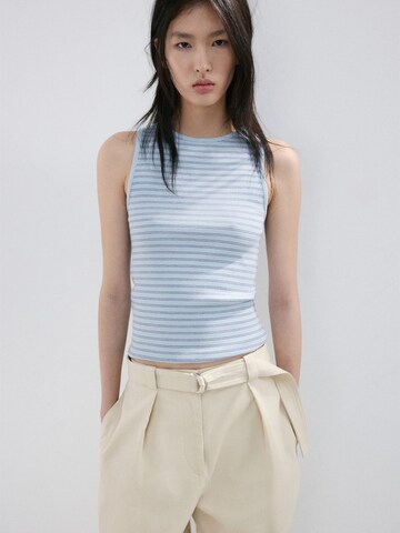 MANGO Top 'BONI' in Blue: front