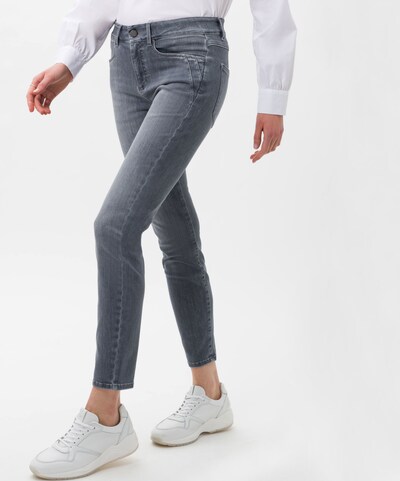 BRAX Jean 'Ana S' en gris denim, Vue avec modèle