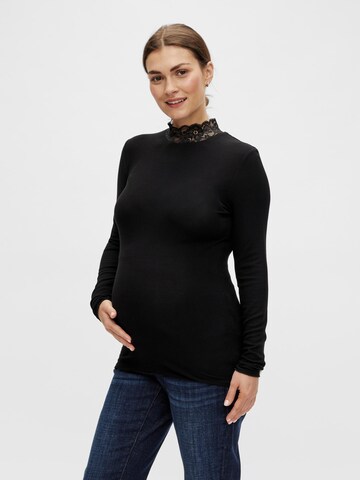 MAMALICIOUS - Camiseta 'Trina' en negro: frente