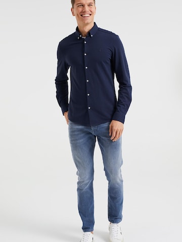 Slim fit Camicia di WE Fashion in blu