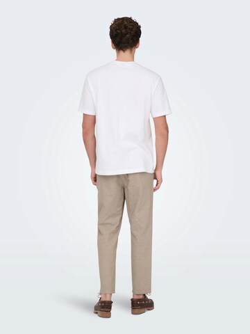 Only & Sons Конический (Tapered) Штаны 'ONSLINUS' в Зеленый