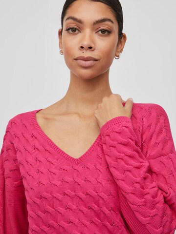 VILA Sweater 'Chao' in Pink