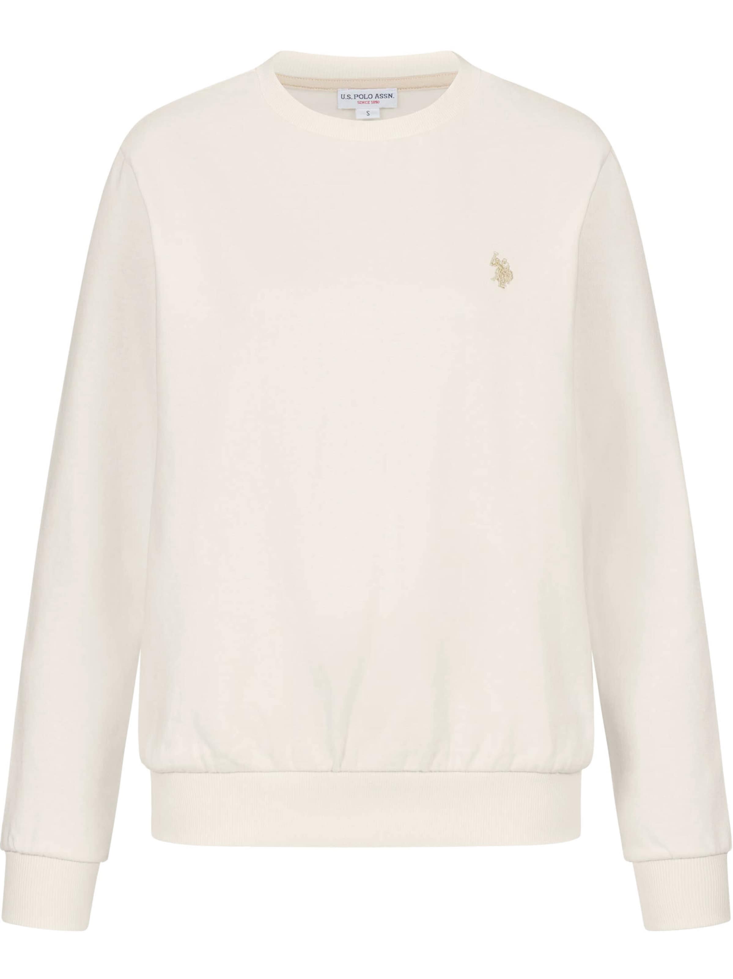 U.S. POLO ASSN. Sweatshirt in Weiß: Vorderseite