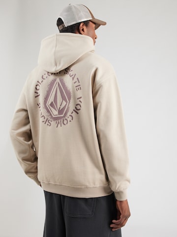 Sweat-shirt 'SKIDDER' Volcom en beige : devant