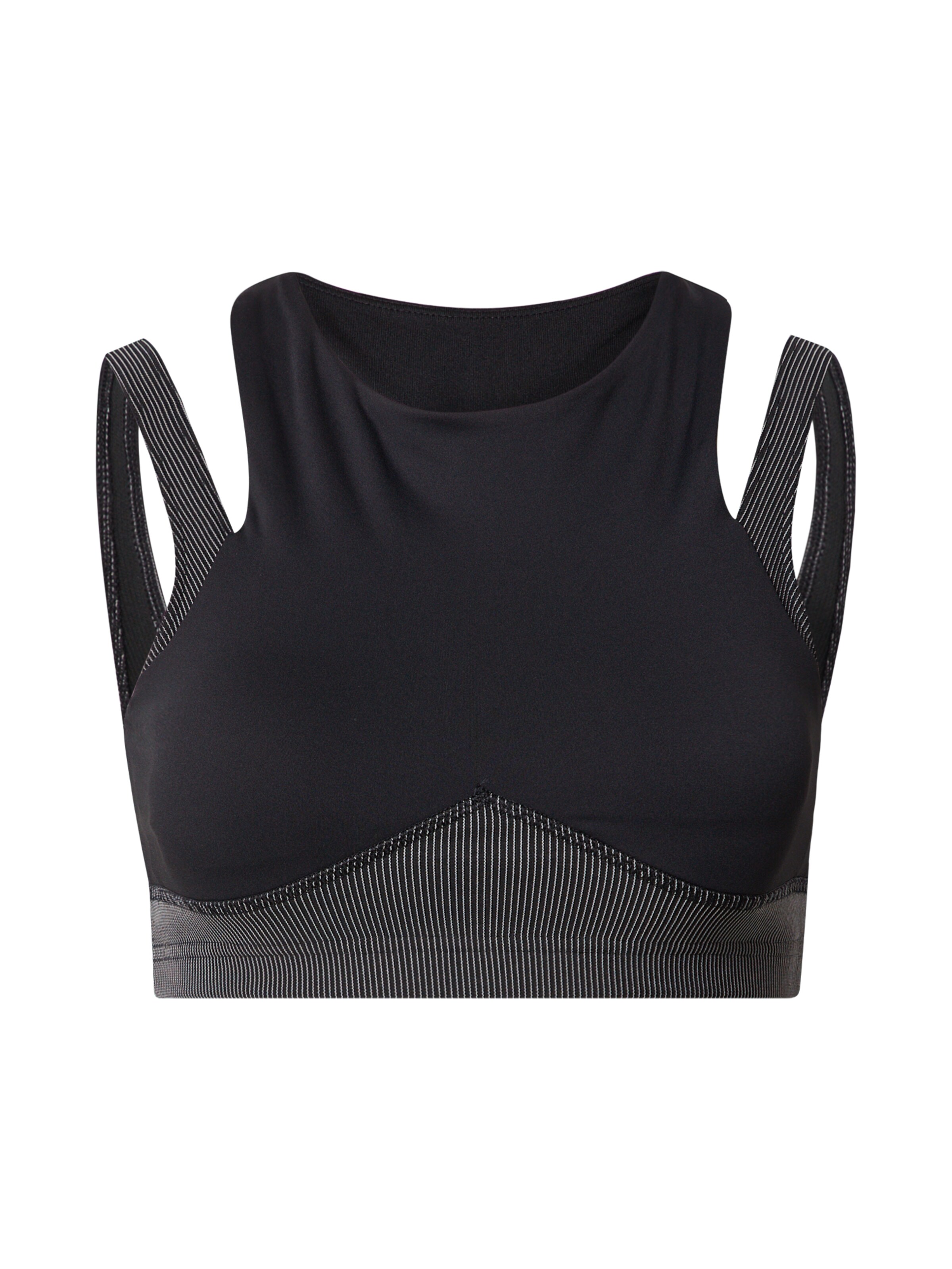 Bustier Soutien-gorge de sport 'Studio Layered' Reebok en noir : devant