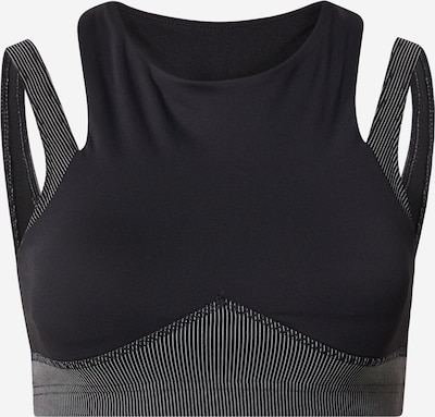 Reebok Soutien-gorge de sport 'Studio Layered' en noir / blanc, Vue avec produit