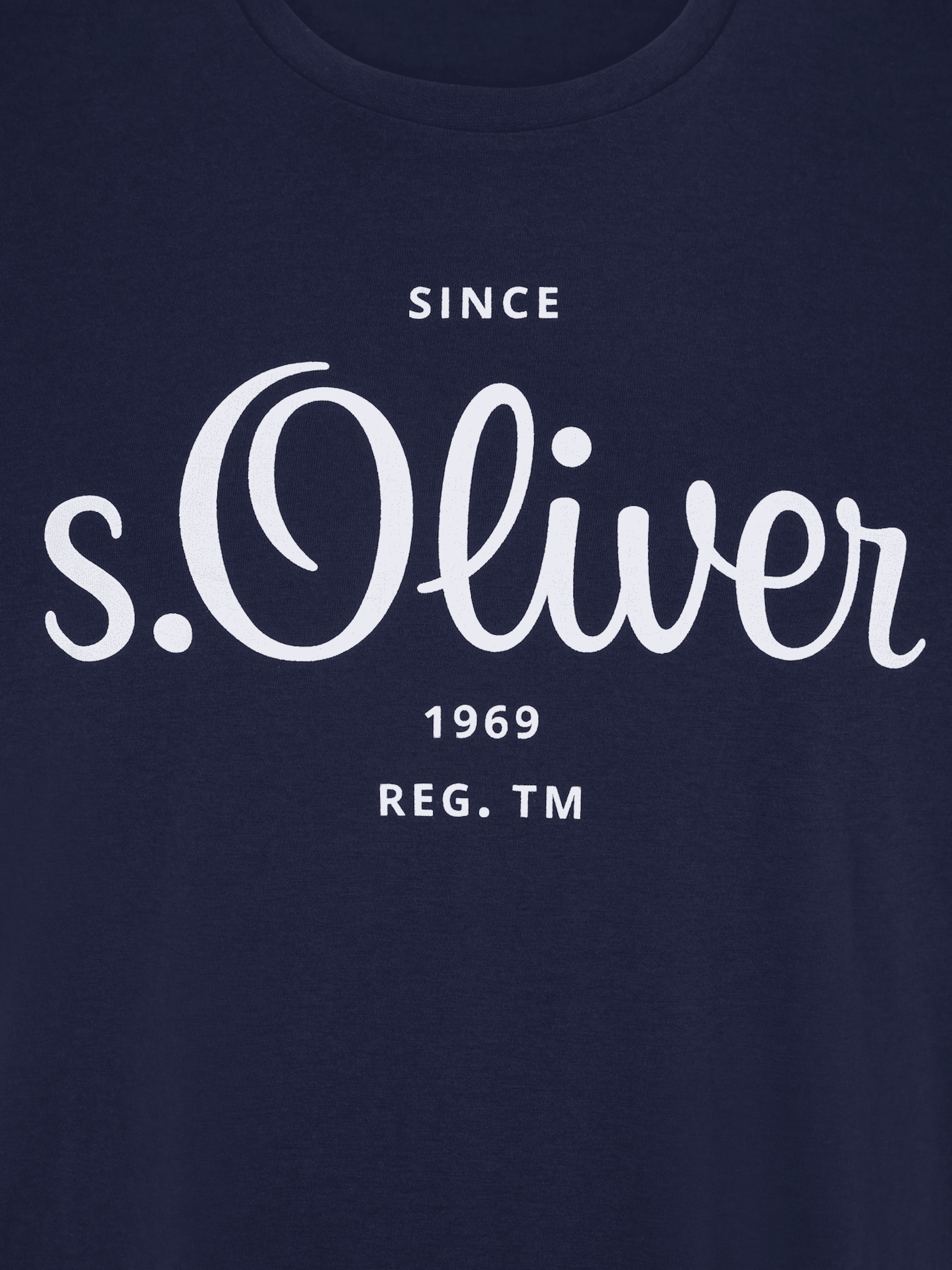 Männer Shirts s.Oliver Men Big Sizes T-Shirt in Dunkelblau - ML90296 Männer Shirts s.Oliver Men Big Sizes T-Shirt in Dunkelblau - ML90296