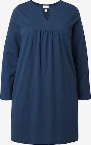Ulla Popken Bluse in Blau: Vorderseite