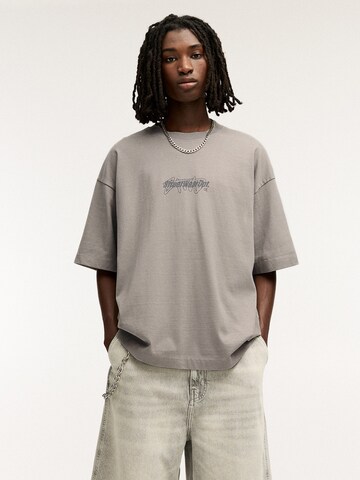 Pull&Bear Koszulka 'STWD' w kolorze szary