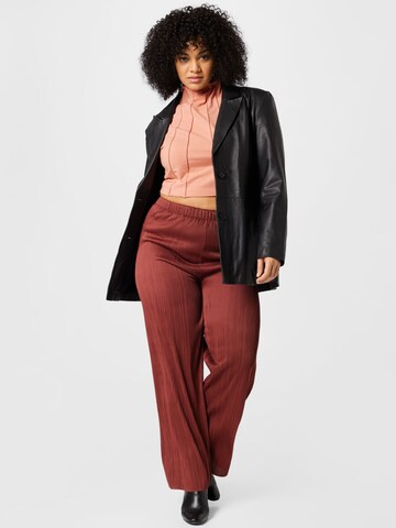 ABOUT YOU Curvy Loosefit Broek 'Inka' in Rood