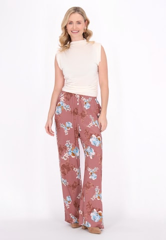 Usha Wide leg Broek in Bruin