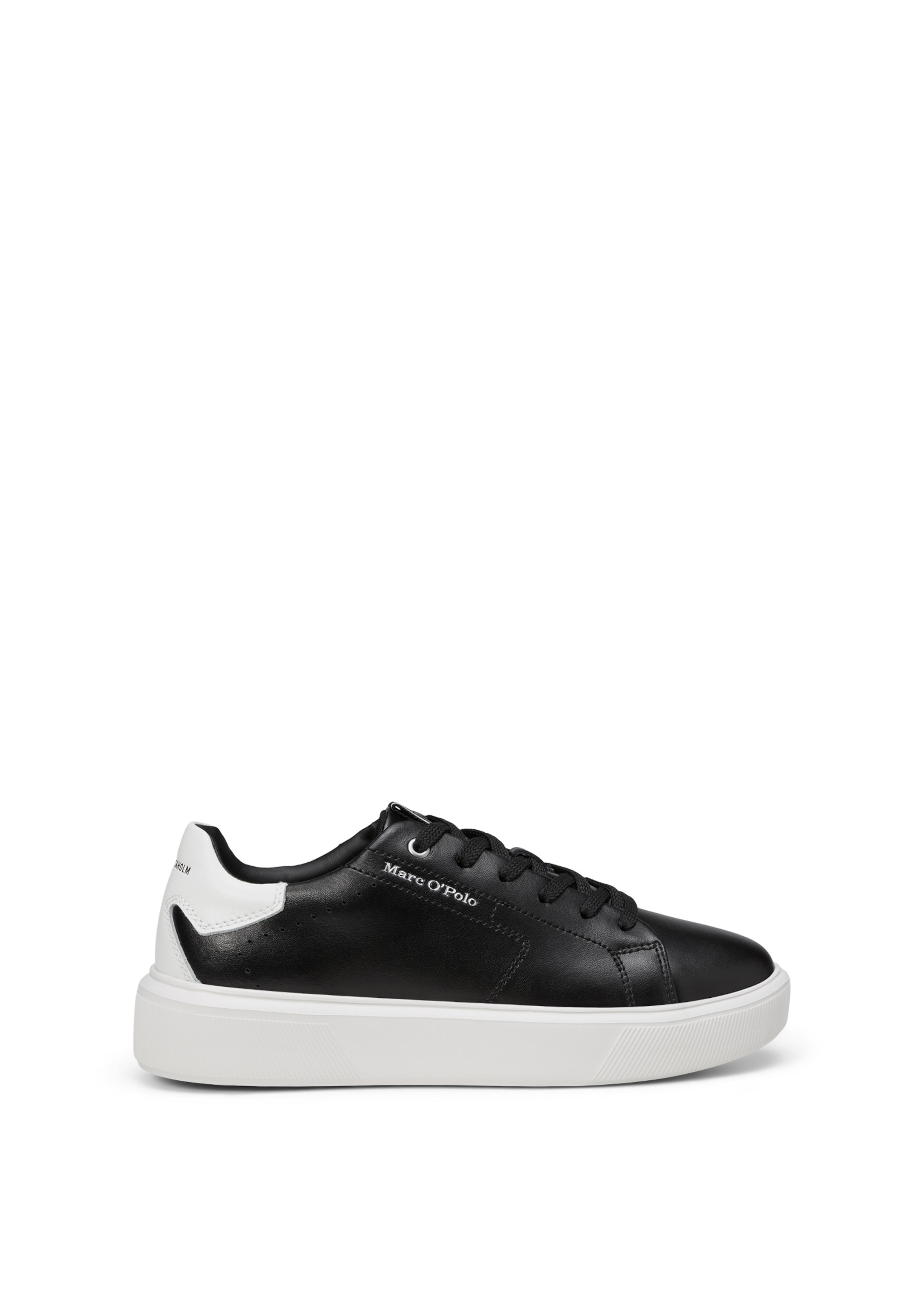 Baskets basses 'Kaira' Marc O'Polo en noir : devant