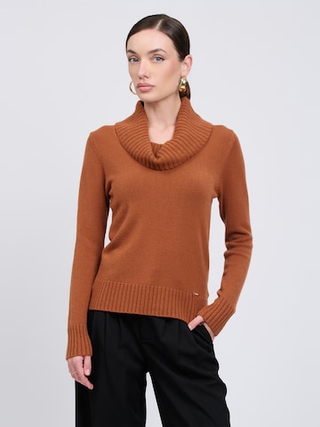 Influencer Pullover in Rot: Vorderseite