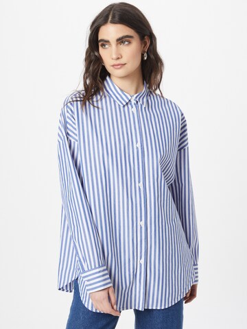 Monki Blouse in Blue: front