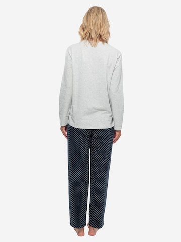 SCHIESSER Pajama 'Cotton' in Blue