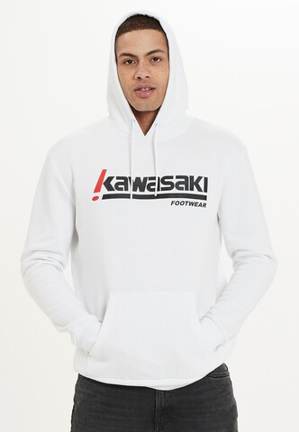 KAWASAKI Sportsweatshirt in Weiß: predná strana