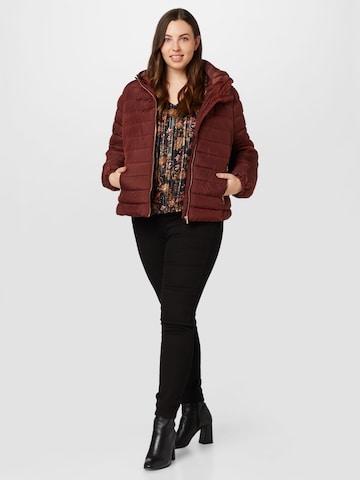 ABOUT YOU Curvy Between-Season Jacket 'Christine' in Brown