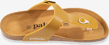 Palado T-Bar Sandals 'Kos' in Yellow