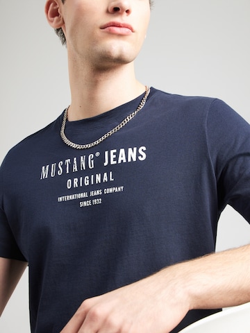 T-Shirt 'Austin' MUSTANG en bleu
