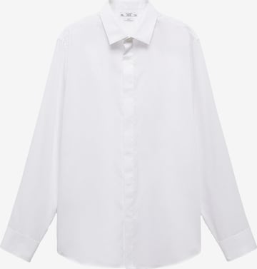 MANGO MAN Slim fit Button Up Shirt 'Boston' in White: front