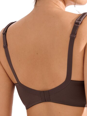 Lisca T-shirt Bra 'Maya' in Brown