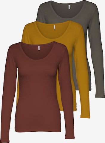 ONLY Shirt in Yellow: front