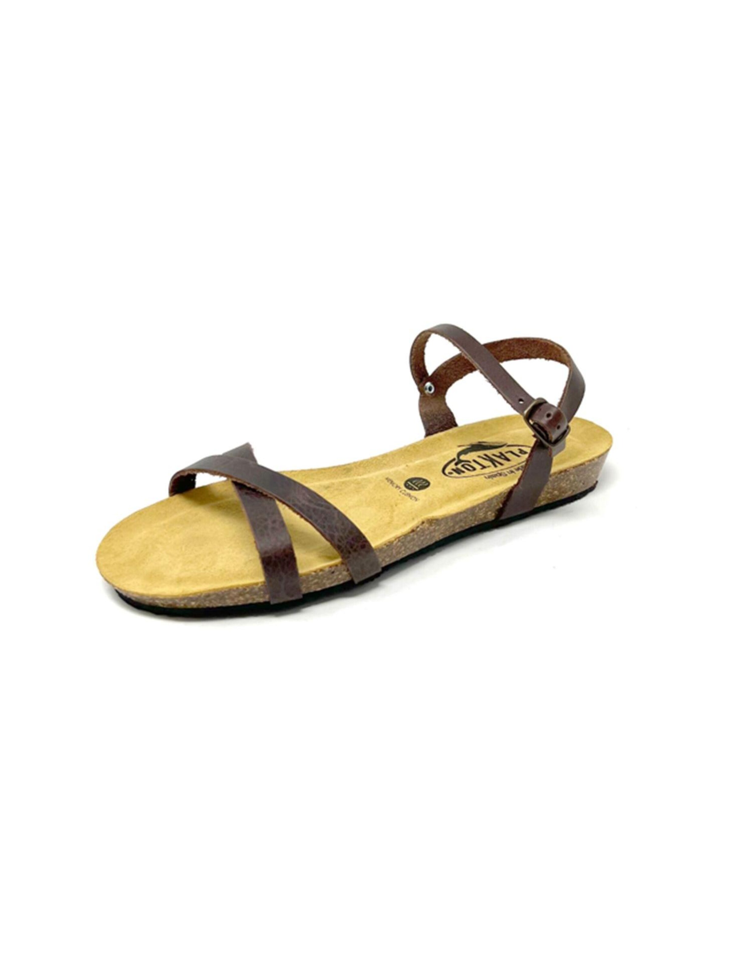 Plakton Sandals 'Fran Date' in Brown
