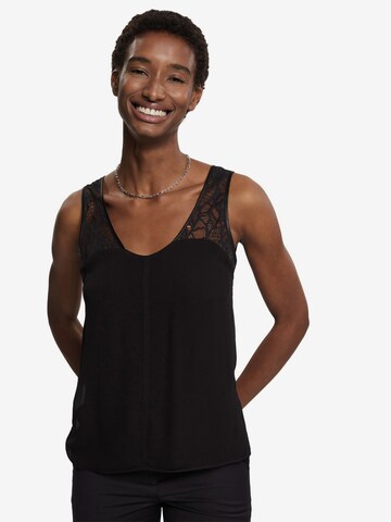 ESPRIT Top in Schwarz: predná strana