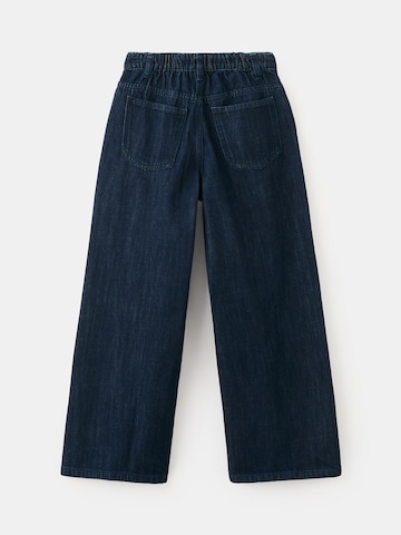 MANGO KIDS Szeroka nogawka Jeansy 'SANDYSET' w kolorze niebieski