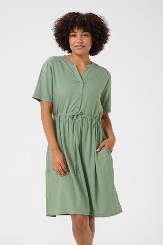 Cream Shirt dress 'Tiah' in Green: front