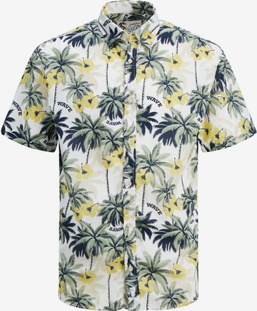 JACK & JONES Košile 'Aloha' – bílá: přední strana