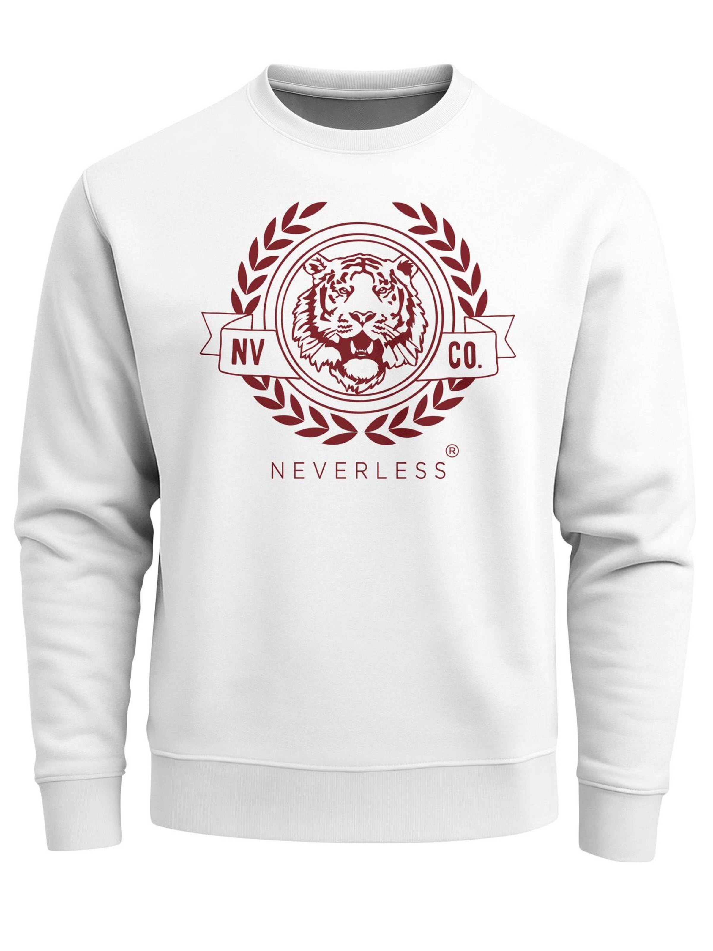 Neverless Sweatshirt 'Old School' in White: front