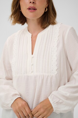 KAFFE CURVE Blouse 'Galine ' in Wit