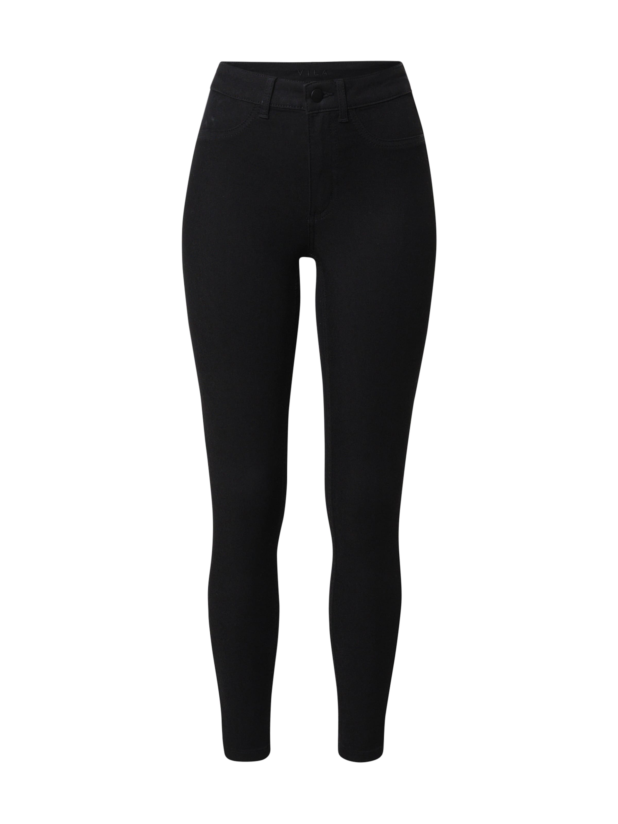 VILA Скинни Джинсы 'Ana' в Черный: спереди
