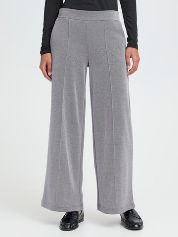 ICHI Zvonový Kalhoty 'IHKATE' – modrá: přední strana