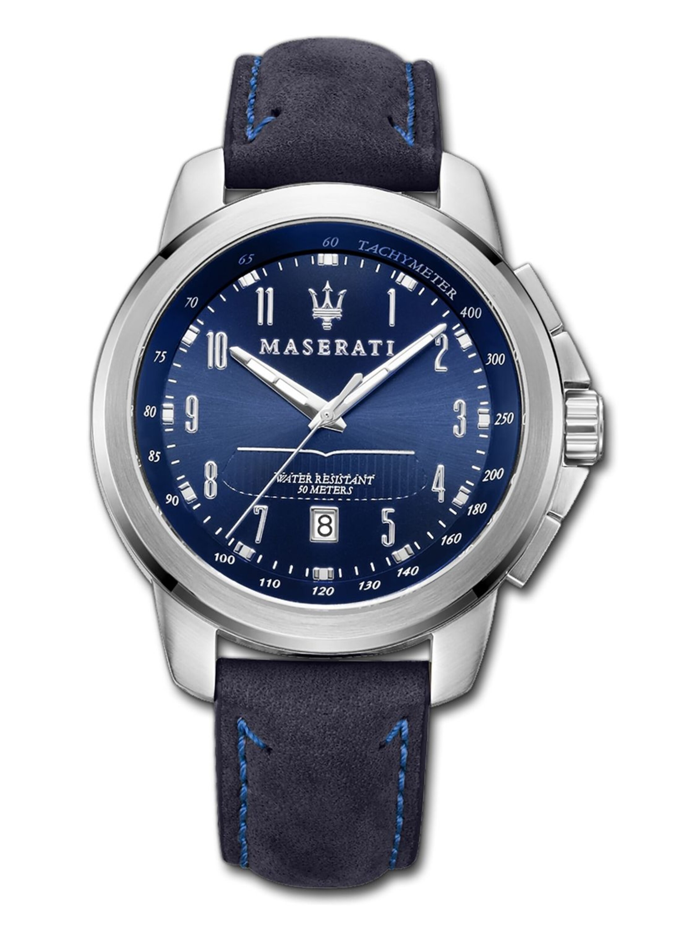 Maserati Analoog horloge in Blauw: voorkant