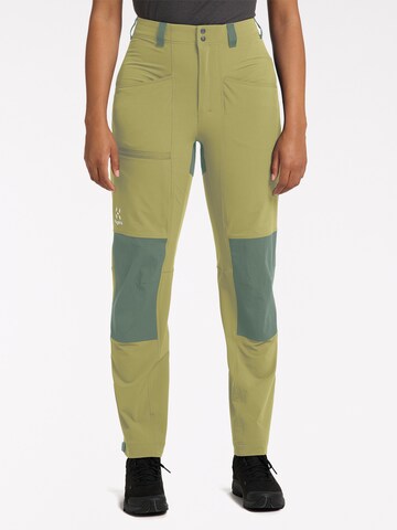 Haglöfs Regular Outdoor Pants in Green: front